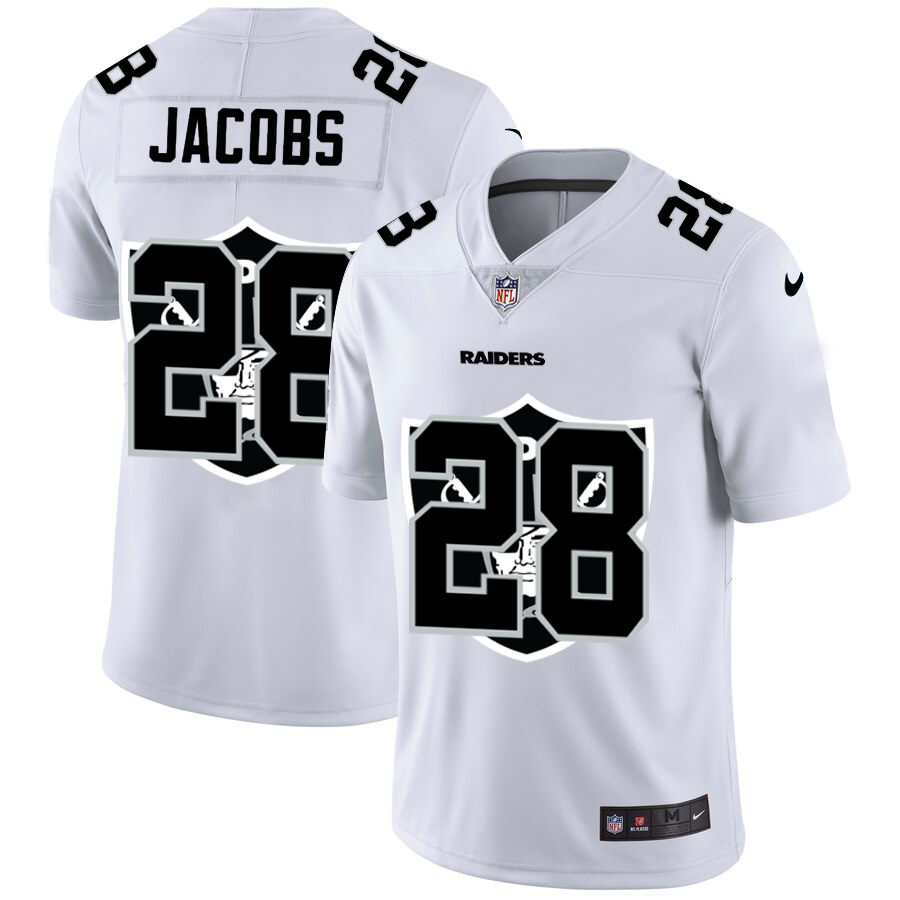 2020 New Men Oakland Raiders #28 Jacobs white Limited NFL Nike jerseys->oakland raiders->NFL Jersey